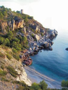 Dramatic coastlines on the Torre Caleta walk.