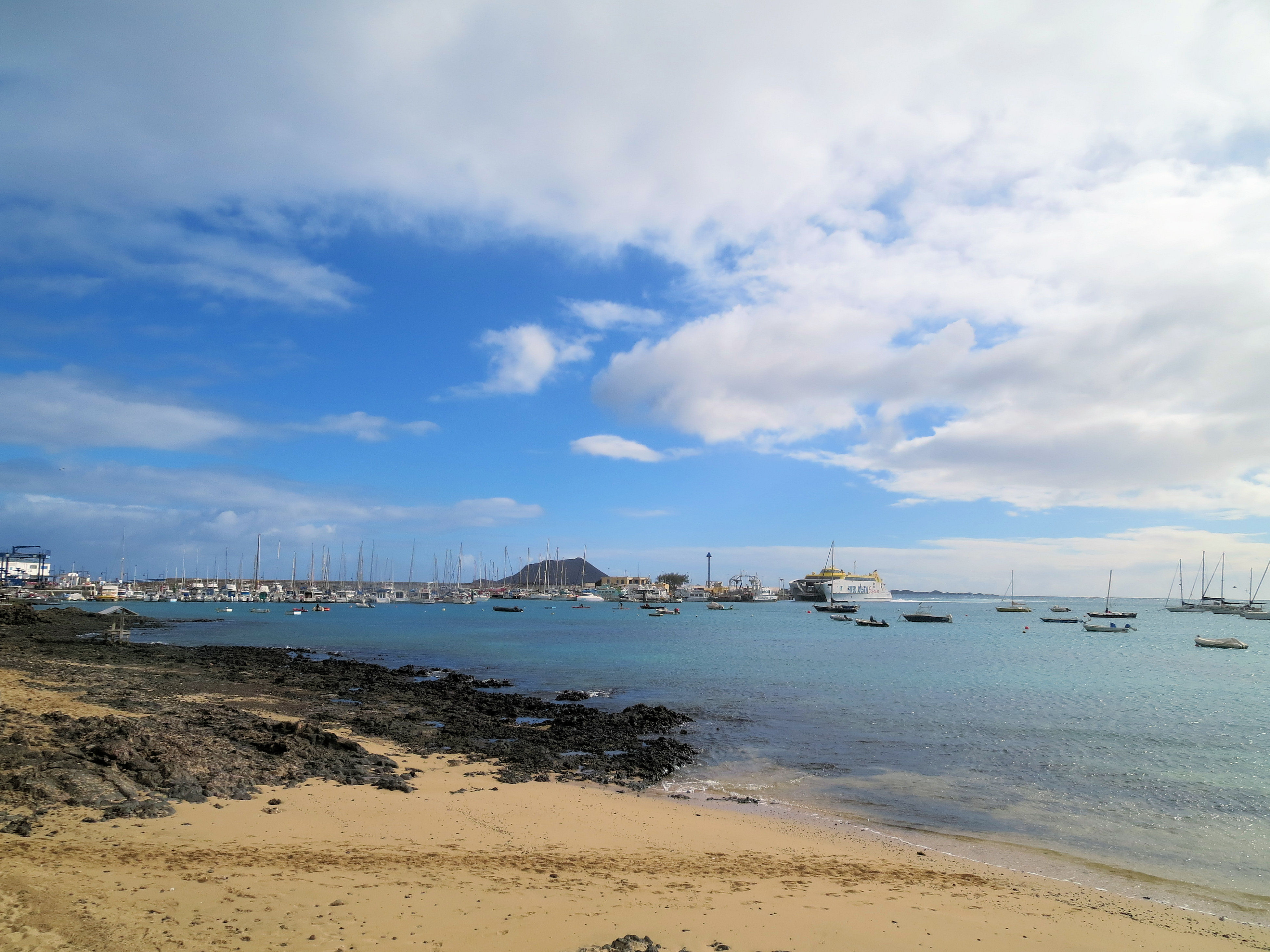 Looking across to Corralejo (Fuerteventua)
